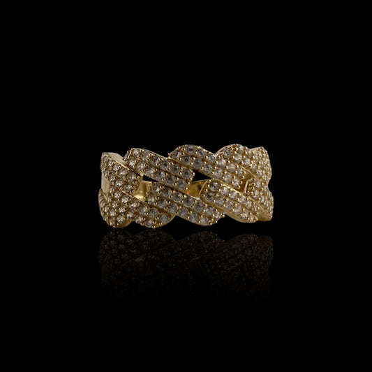14K Cuban CZ Men’s Ring / AD™