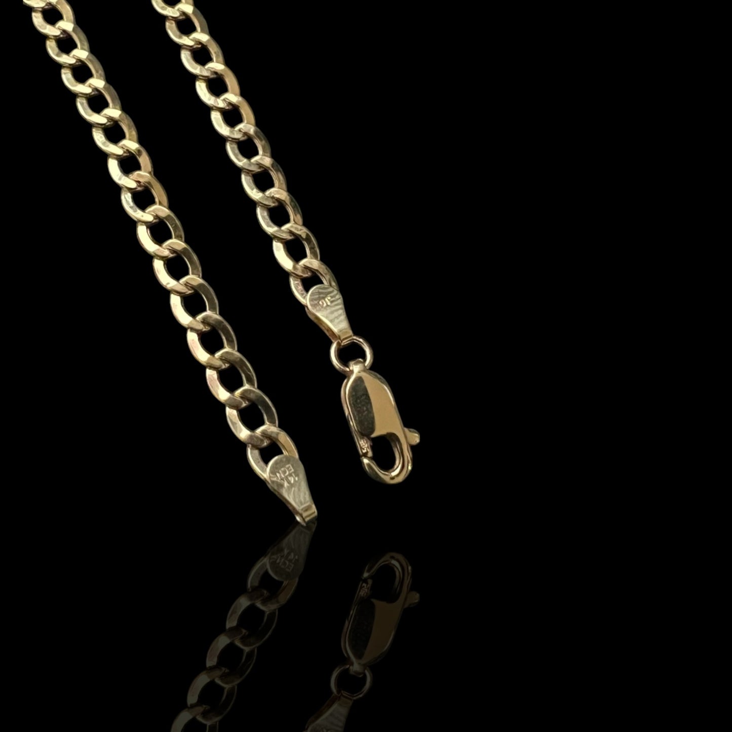 14k Cuban Bracelet Hollow for women 5mm - 7in / AD